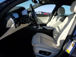 2021 BMW 5 Series 540i with VIN WBA53BJ05MWX16285, listed as a Copart auction lot 52415425 with 79,497 mi miles and Salvage Title. Bid and sale history available at DreamBid. Image 7.