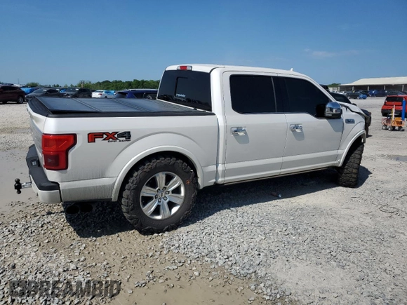 2018 Ford F-150 XL with VIN 1FTEW1E56JFA55341, listed as a Copart auction lot 54737115 with 114,581 mi miles and Salvage title. Bid and sale history available at DreamBid. Image 3.
