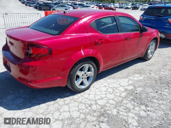 2013 Dodge Avenger SE with VIN 1C3CDZAB3DN544513, listed as a IAAI auction lot 41950534 with 239,295 mi miles and . Bid and sale history available at carsss.com. Image 4.