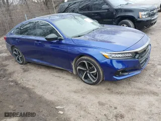 2022 Honda Accord Sedan Sport SE with VIN 1HGCV1F46NA009299, listed as a IAAI auction lot 41172798 with 65,128 mi miles. Bid and sale history available at carsss.com. Image 1.