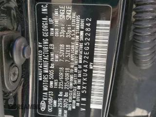 2014 Kia Sorento EX with VIN 5XYKU4A72EG522842, listed as a Copart auction lot 50580425 with 0 mi miles and Clean Title. Bid and sale history available at carsss.com. Image 13.