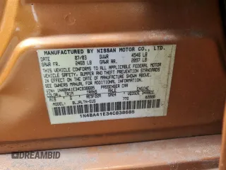 2004 Nissan Maxima SL with VIN 1N4BA41E34C838685, listed as a Copart auction lot 47985765 with 224,081 mi miles and Salvage Title. Bid and sale history available at DreamBid. Image 12.