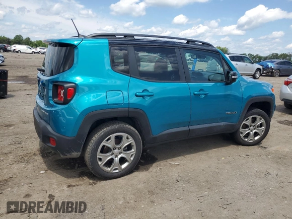 2022 Jeep Renegade Limited with VIN ZACNJDD17NPN59962, listed as a Copart auction lot 59101285 with 37,016 mi miles and Salvage title. Bid and sale history available at DreamBid. Image 3.
