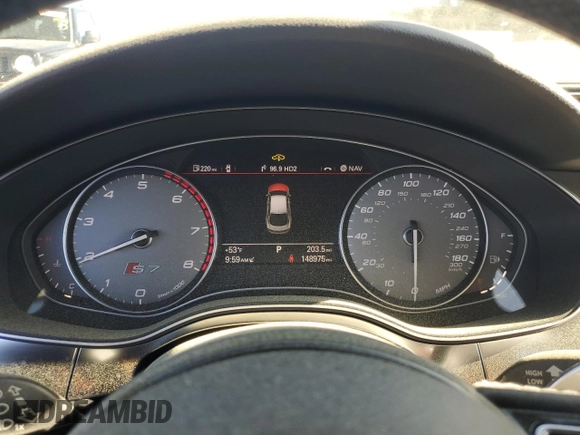 2013 Audi S7 with VIN WAUW2BFC5DN104538, listed as a Copart auction lot 48517225 with 148,975 mi miles and Salvage Title. Bid and sale history available at carsss.com. Image 9.