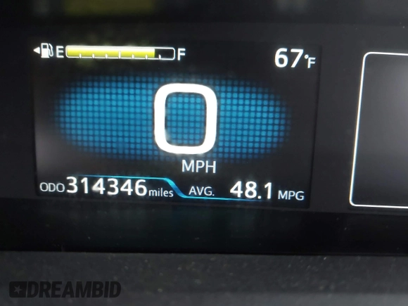 2021 Toyota Prius L Eco with VIN JTDKAMFU8M3144391, listed as a IAAI auction lot 42477718 with 314,346 mi miles and . Bid and sale history available at DreamBid. Image 7.