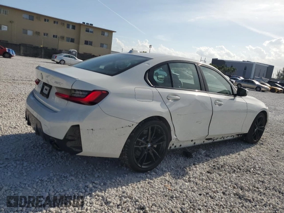 2023 BMW 3 Series 330i with VIN 3MW69FF0XP8D71173, listed as a Copart auction lot 52197215 with 2,290 mi miles and Non repairable. Bid and sale history available at DreamBid. Image 3.
