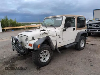 1999 Jeep Wrangler Sport with VIN 1J4FY19S2XP421162, listed as a Copart auction lot 57683835 with 152,636 mi miles and Salvage title. Bid and sale history available at DreamBid. Image 1.