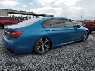 2019 BMW 7 Series 750i z VIN WBA7F0C51KGM25707, wystawiony jako Copart lot #61950495 z przebiegiem 56 768 mil mil oraz Nie do naprawy • Non repairable. Historia ofert i sprzedaży dostępna na DreamBid. Obrazek 3.