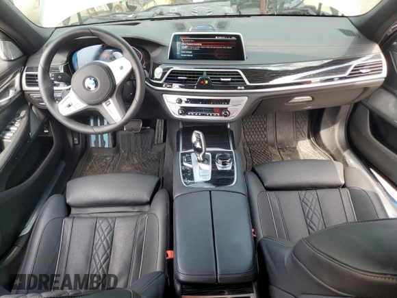 2022 BMW 7 Series 750i xDrive with VIN WBA7U2C09NCJ69088, listed as a Copart auction lot 54895725 with 12,893 mi miles and Clean title. Bid and sale history available at DreamBid. Image 8.