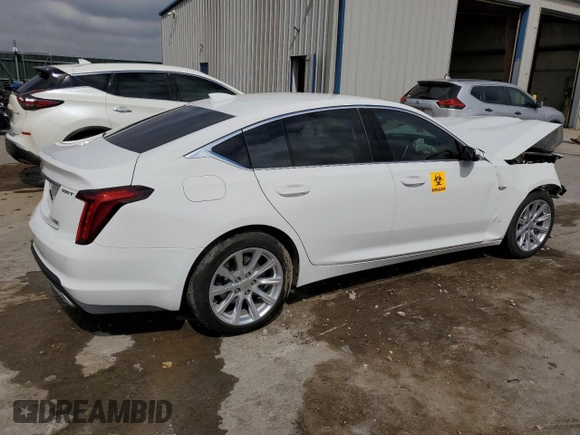 2024 Cadillac CT5 Luxury z VIN 1G6DM5RK9R0107524, wystawiony jako Copart lot #55196684 z przebiegiem 15 746 mil mil oraz Szkoda całkowita • Salvage title. Historia ofert i sprzedaży dostępna na DreamBid. Obrazek 3.