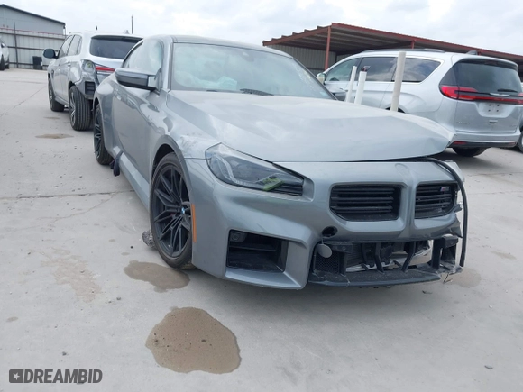 2025 BMW M2 with VIN 3MF23DM0XS8E95167, listed as a IAAI auction lot 41664519 with 13 mi miles. Bid and sale history available at carsss.com. Image 1.