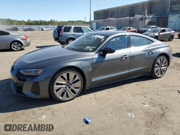 2022 Audi e-tron GT Prestige z VIN WAUEJBFW7N7006626, wystawiony jako Copart lot #75207374 z przebiegiem 27 095 mil mil oraz Szkody całkowita. Historia ofert i sprzedaży dostępna na DreamBid. Obrazek 1.