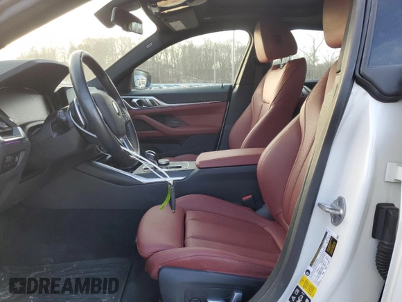 2023 BMW 4 Series 430i xDrive with VIN WBA73AV07PFP38922, listed as a Copart auction lot 42783635 with 16,846 mi miles and Salvage title. Bid and sale history available at DreamBid. Image 7.