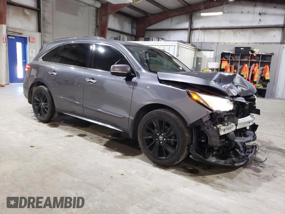 2017 Acura MDX w/Advance Pkg with VIN 5FRYD4H82HB012431, listed as a Copart auction lot 82156564 with 88,397 mi miles and Clean Title. Bid and sale history available at carsss.com. Image 4.