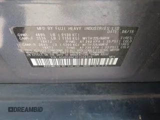 2015 Subaru Outback Limited with VIN 4S4BSANC4F3356370, listed as a IAAI auction lot 41901387 with 115,683 mi miles and . Bid and sale history available at DreamBid. Image 9.