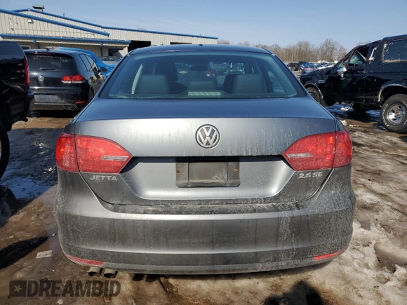 2013 Volkswagen Jetta Sedan SE with VIN 3VWDP7AJ1DM450589, listed as a Copart auction lot 48606665 with 42,968 mi miles and Salvage Title. Bid and sale history available at carsss.com. Image 6.
