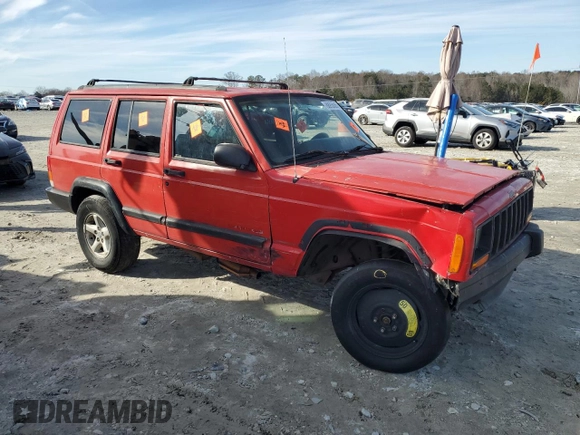 1997 Jeep Cherokee Sport with VIN 1J4FT68S6VL600838, listed as a Copart auction lot 88956065 with 0 mi miles and Salvage Title. Bid and sale history available at carsss.com. Image 4.