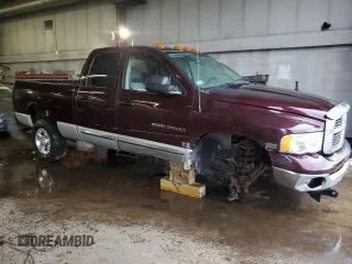 2005 Dodge Ram 2500 SLT with VIN 3D7KS28D95G705457, listed as a Copart auction lot 47731045 with 124,560 mi miles and Salvage Title. Bid and sale history available at carsss.com. Image 4.