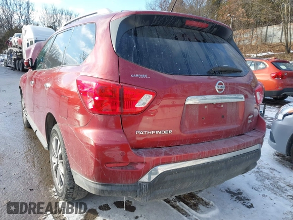2017 Nissan Pathfinder SV with VIN 5N1DR2MMXHC904184, listed as a IAAI auction lot 41369202 with 85,427 mi miles. Bid and sale history available at carsss.com. Image 12.