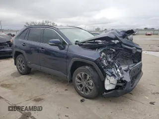 2024 Toyota RAV4 Hybrid XLE Premium with VIN 4T3B6RFVXRU157719, listed as a Copart auction lot 44658025 with 7,047 mi miles and Salvage Title. Bid and sale history available at carsss.com. Image 4.
