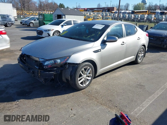 2013 Kia Optima LX with VIN KNAGM4A74D5362733, listed as a IAAI auction lot 41822608 with 134,075 mi miles. Bid and sale history available at carsss.com. Image 2.