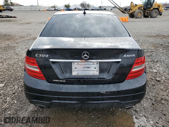 2013 Mercedes-Benz C 300 Sport with VIN WDDGF8AB0DR275628, listed as a Copart auction lot 51666525 with Not Provided miles and Salvage Title. Bid and sale history available at DreamBid. Image 6.