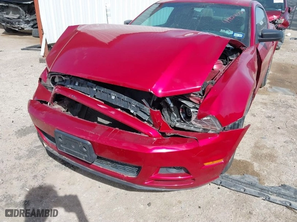 2013 Ford Mustang V6 with VIN 1ZVBP8AM9D5254770, listed as a IAAI auction lot 41828023 with 97,926 mi miles. Bid and sale history available at carsss.com. Image 6.