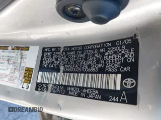 2005 Toyota Prius with VIN JTDKB20U257006883, listed as a IAAI auction lot 42180581 with 187,531 mi miles and . Bid and sale history available at DreamBid. Image 9.