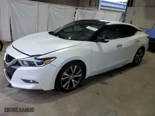 2017 Nissan Maxima SV with VIN 1N4AA6AP6HC390294, listed as a Copart auction lot 45943515 with 163,356 mi miles and Salvage Title. Bid and sale history available at carsss.com. Image 1.