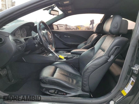 2010 BMW 6 Series 650i with VIN WBAEA5C57ACV93568, listed as a Copart auction lot 45578355 with 172,586 mi miles and Salvage Title. Bid and sale history available at carsss.com. Image 7.