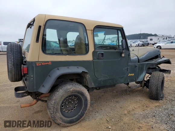 1995 Jeep Wrangler S with VIN 1J4FY19P5SP309461, listed as a Copart auction lot 44160095 with 264,727 mi miles and Salvage Title. Bid and sale history available at carsss.com. Image 3.