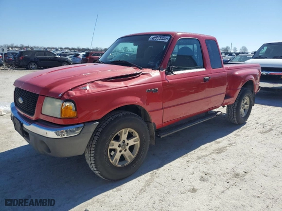 2002 Ford Ranger XL Fleet with VIN 1FTZR45E82PA72678, listed as a Copart auction lot 46915605 with 190,003 mi miles and Salvage Title. Bid and sale history available at carsss.com. Image 1.