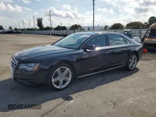 2013 Audi A8 L 4.0L with VIN WAUR2AFD1DN008020, listed as a Copart auction lot 50792045 with 132,293 mi miles and Clean Title. Bid and sale history available at carsss.com. Image 1.