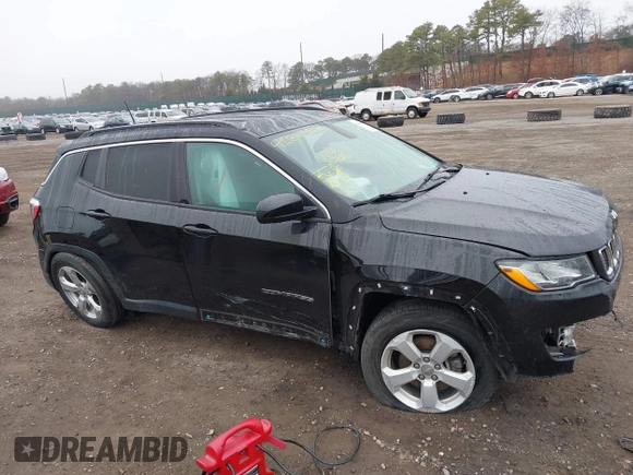2019 Jeep Compass Latitude with VIN 3C4NJDBB3KT689174, listed as a IAAI auction lot 41843137 with 56,722 mi miles. Bid and sale history available at carsss.com. Image 13.