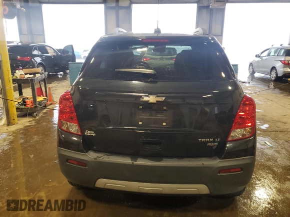 2016 Chevrolet Trax LT with VIN KL7CJPSB2GB653345, listed as a Copart auction lot 55918905 with 64,794 mi miles and Salvage Title. Bid and sale history available at DreamBid. Image 6.