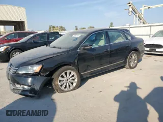 2013 Volkswagen Passat SEL Premium with VIN 1VWCH7A34DC075132, listed as a Copart auction lot 75872334 with 176,819 mi miles and Salvage Title. Bid and sale history available at carsss.com. Image 1.