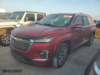 2023 Chevrolet Traverse High Country with VIN 1GNERNKW4PJ168262, listed as a Copart auction lot 76195424 with 0 mi miles and Salvage Title. Bid and sale history available at carsss.com. Image 1.