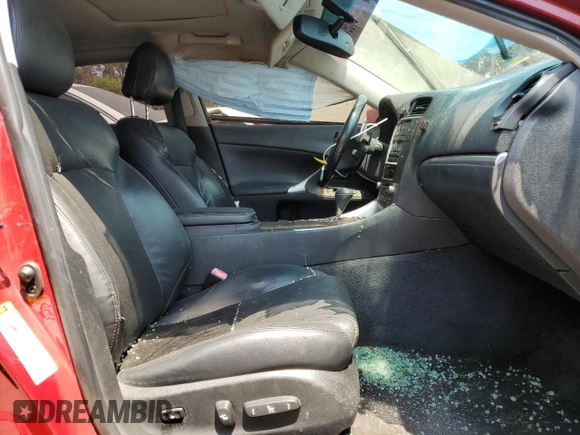 2013 Lexus IS 250 with VIN JTHBF5C26D5190413, listed as a Copart auction lot 59731095 with 194,651 mi miles and Salvage title. Bid and sale history available at DreamBid. Image 7.