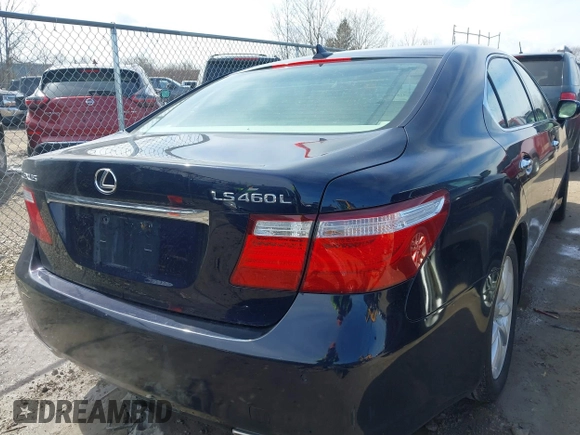 2008 Lexus LS 460 LWB with VIN JTHGL46F185021333, listed as a IAAI auction lot 41875999 with 111,418 mi miles. Bid and sale history available at carsss.com. Image 4.