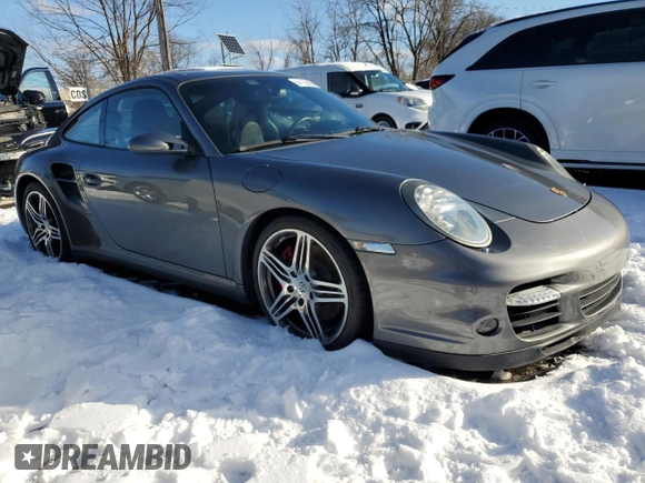 2007 Porsche 911 Turbo with VIN WP0AD299X7S785034, listed as a Copart auction lot 44736865 with 33,259 mi miles and Non Repairable. Bid and sale history available at DreamBid. Image 4.
