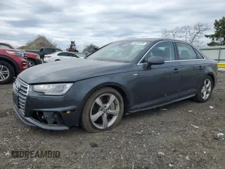 2019 Audi A4 Premium with VIN WAUDNAF45KA030818, listed as a Copart auction lot 53670475 with 55,800 mi miles and Salvage Title. Bid and sale history available at DreamBid. Image 1.
