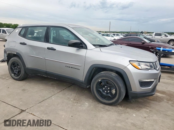 2021 Jeep Compass Sport с VIN 3C4NJCABXMT560301, выставлен на аукционе Copart как лот 59361585 с пробегом 14 872 миль миль и Списание • Salvage title. История ставок и продаж доступна на DreamBid. Изображение 4.