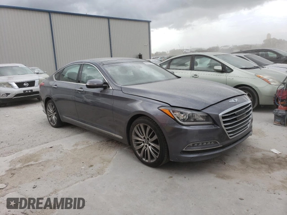 2015 Hyundai Genesis 5.0L with VIN KMHGN4JFXFU070032, listed as a Copart auction lot 68351644 with 132,828 mi miles and Non Repairable. Bid and sale history available at carsss.com. Image 4.