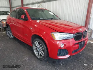 2017 BMW X4 xDrive28i with VIN 5UXXW3C30H0T79578, listed as a IAAI auction lot 41782988 with 106,640 mi miles. Bid and sale history available at carsss.com. Image 1.