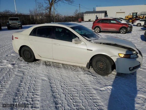 2007 Acura TL with VIN 19UUA66277A802044, listed as a Copart auction lot 41829325 with 159,850 mi miles and Salvage Title. Bid and sale history available at carsss.com. Image 4.