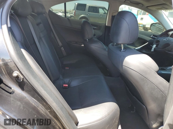 2007 Lexus IS 350 with VIN JTHBE262872008665, listed as a Copart auction lot 65542395 with 127,928 mi miles and Salvage title. Bid and sale history available at DreamBid. Image 10.