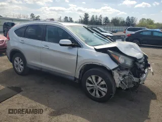 2013 Honda CR-V EX-L with VIN 2HKRM4H76DH679026, listed as a Copart auction lot 54014485 with 154,895 mi miles and Salvage Title. Bid and sale history available at carsss.com. Image 4.