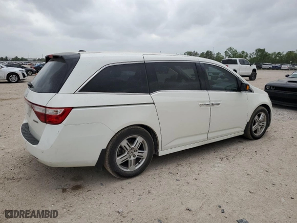2013 Honda Odyssey Touring with VIN 5FNRL5H92DB074851, listed as a Copart auction lot 51618995 with 165,250 mi miles and Salvage Title. Bid and sale history available at carsss.com. Image 3.