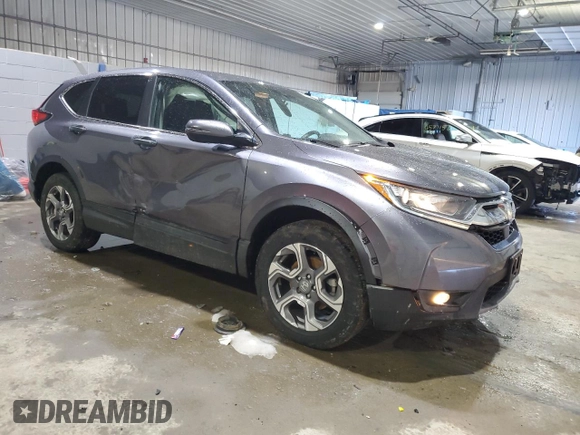 2019 Honda CR-V EX with VIN 7FARW2H58KE013377, listed as a Copart auction lot 46829085 with 85,300 mi miles and Salvage Title. Bid and sale history available at DreamBid. Image 4.