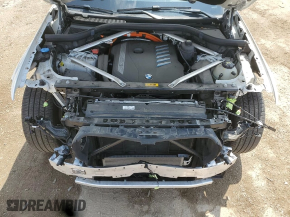 2022 BMW X5 xDrive45e with VIN 5UXTA6C06N9J13414, listed as a Copart auction lot 60317535 with 53,767 mi miles and Salvage title. Bid and sale history available at DreamBid. Image 11.